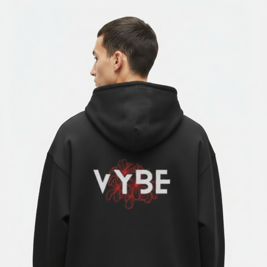 The "VYBE NOIR-SIGNATURE" Oversized Hoodie.