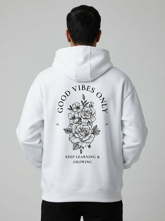 The "POSITIVE VYBE" Oversized Hoodie.