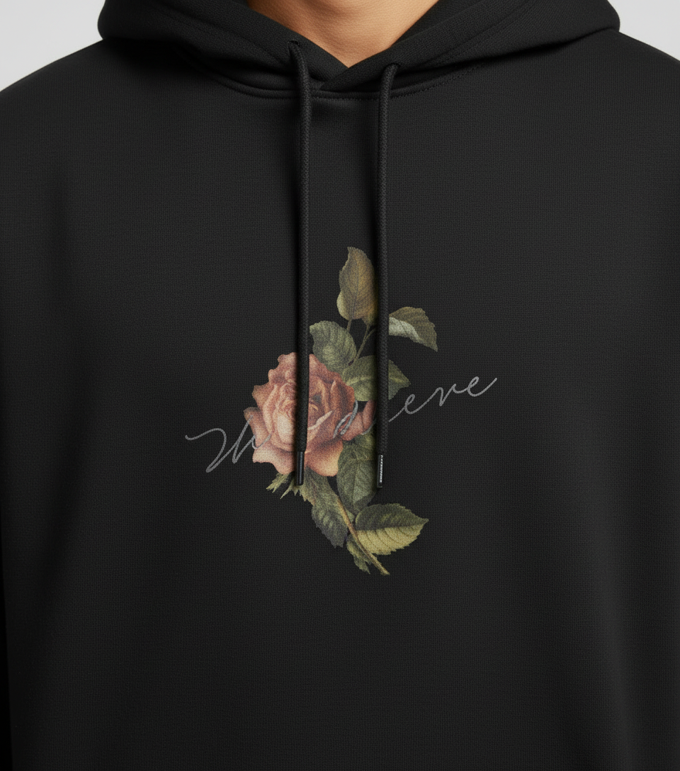 The "VANTAGE VYBE" Oversized Hoodie.