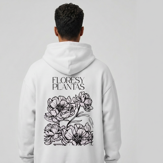 The "FLORAL ESSENCE" Oversized Hoodie.